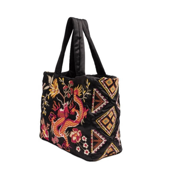Johnny Was | Lilith Quilted Satin Tote NWT - Picture 3 of 10